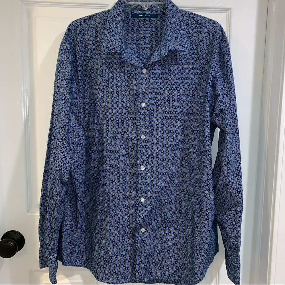 Perry Ellis blue button down